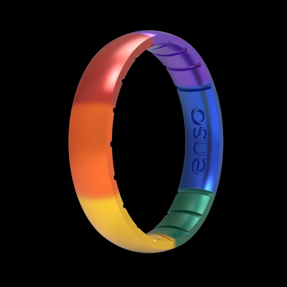 Enso Pride Thin Silicone ring